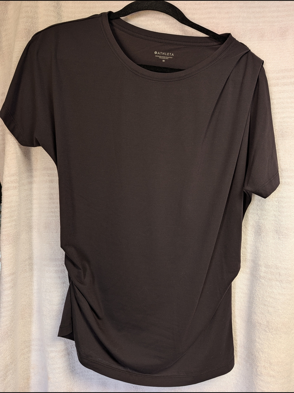 Black Rouched Tshirt